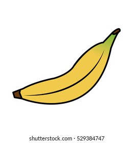 Isolated banana fruit design