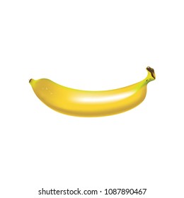 Isolated banana on white background