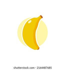 Isolated banana simple vector logo design