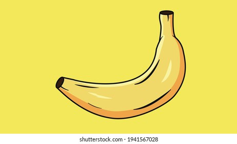 Isolated banana vector graphic icon