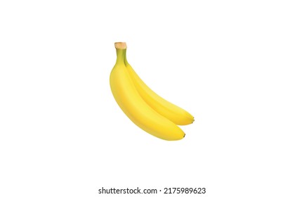 ilustración vectorial de plátano aislado en blanco