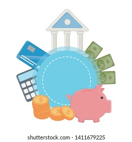 Isolated bank design vector illustration