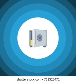 Isolated Banking Flat Icon. Coins Vector Element Can Be Used For Coins, Banking, Strongbox Design Concept.