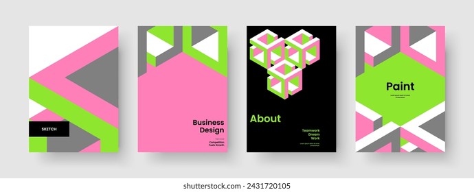 Isolated Banner Design. Geometric Book Cover Template. Modern Brochure Layout. Flyer. Poster. Report. Background. Business Presentation. Handbill. Newsletter. Portfolio. Leaflet. Journal. Pamphlet