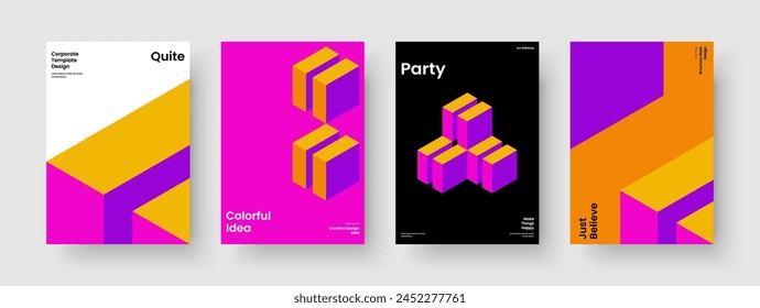 Isolated Banner Layout. Abstract Brochure Design. Geometric Background Template. Flyer. Book Cover. Poster. Business Presentation. Report. Brand Identity. Leaflet. Handbill. Advertising. Pamphlet