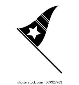 Isolated banner with star design