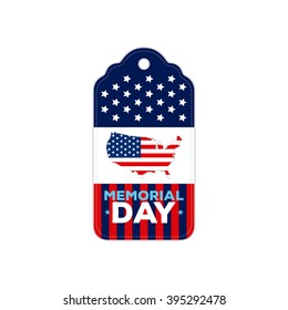 Isolated banner with stars and the american map