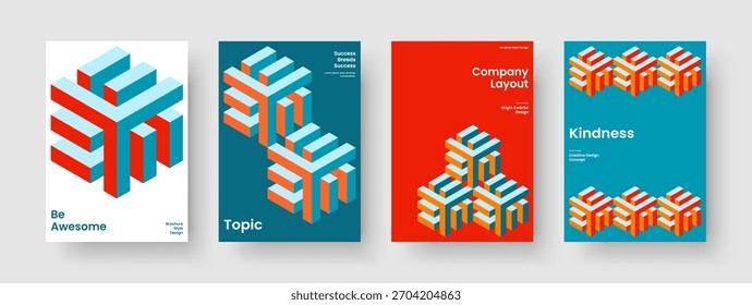 Plantilla de Anuncio aislada. Diseño de volante geométrico. Diseño moderno del folleto. Presentación de Negocios. Antecedentes. Cartel. Informe. Portada de libro. Catálogo. Publicidad. Panfleto. Revista. Cuaderno