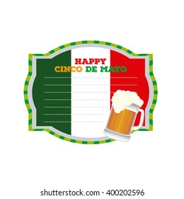 Isolated banner with text and a beer icon