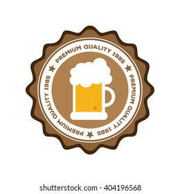 Isolated Banner With Text And A Beer Mug Icon