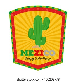 Isolated banner with text and a cactus icon