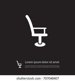 Isolated Barbershop Icon. Armchair Vector Element Can Be Used For Barbershop, Chair, Armchair Design Concept.