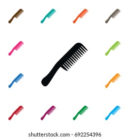 Isolated Barbershop Icon. Comb Vector Element Can Be Used For Comb, Hairbrush, Barbershop Design Concept.