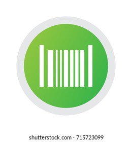 Isolated Barcode Icon Symbol On Clean Background. Vector Identification Code Element In Trendy Style.