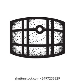 Isolated barrel beer sketch icon Vector illustration