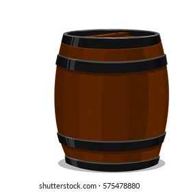 Isolated barrel on transparent Background
