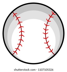 Isolated baseball ball icon