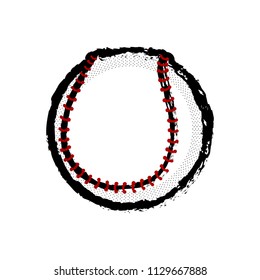 Isolated baseball ball icon