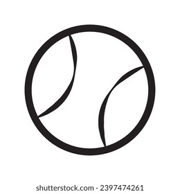 Isolated baseball ball icon flat design Vector illustration