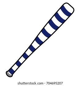 Isolated baseball bat icon on a white background, vector illustration