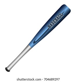 Isolated baseball bat on a white background, vector illustration