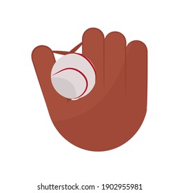 Isolated Baseball Dad happy fathers day holiday icon- Vector