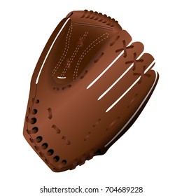 Isolated baseball glove on a white background, vector illustration