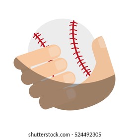 Isolated baseball toy design