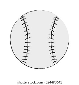 Isolated baseball toy design