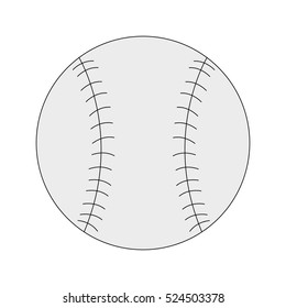 Isolated baseball toy design