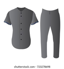 Isolated baseball uniform on a white background, Vector illustration