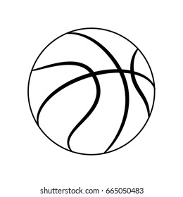 isolated basket ball