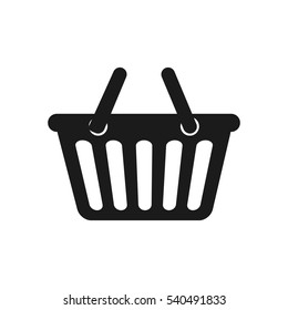 Isolated basket shopping icon vector illustration graphic design