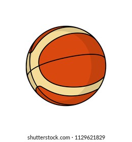 Isolated basketball ball icon