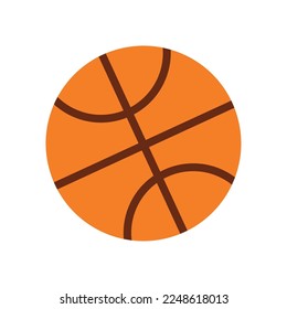 Isolated basketball ball icon Flat design Vector