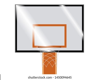 Isolated basketball hoop on a white background - Vector