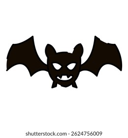Isolated bat icon halloween cartoon draw illustration