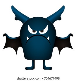Isolated bat icon on a white background, vector illustration
