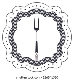 Isolated bbq menu and steak house design