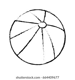 isolated beach ball
