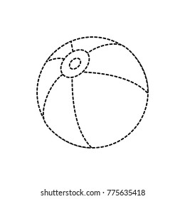 Isolated beach ball design