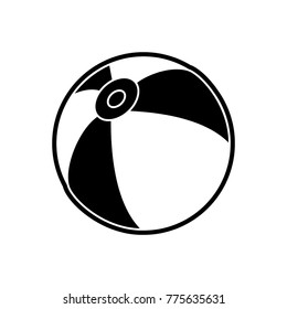 Isolated beach ball design
