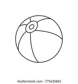 Isolated beach ball design
