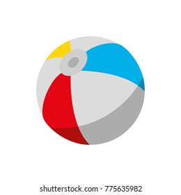 Isolated beach ball design
