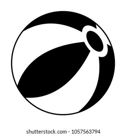 Isolated beach ball icon