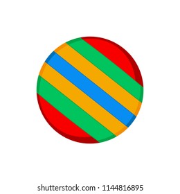 Isolated beach ball toy icon