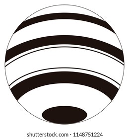 Isolated beach ball toy icon