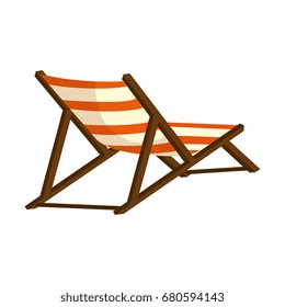 isolated beach chair