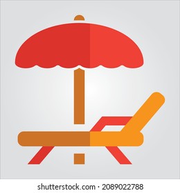 Isolated Beach Chair Vector Images Transparent Scalable Vector Graphic Icon