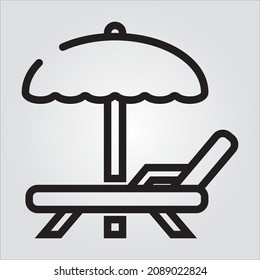 Isolated Beach Chair Vector Images Transparent Scalable Vector Graphic Icon